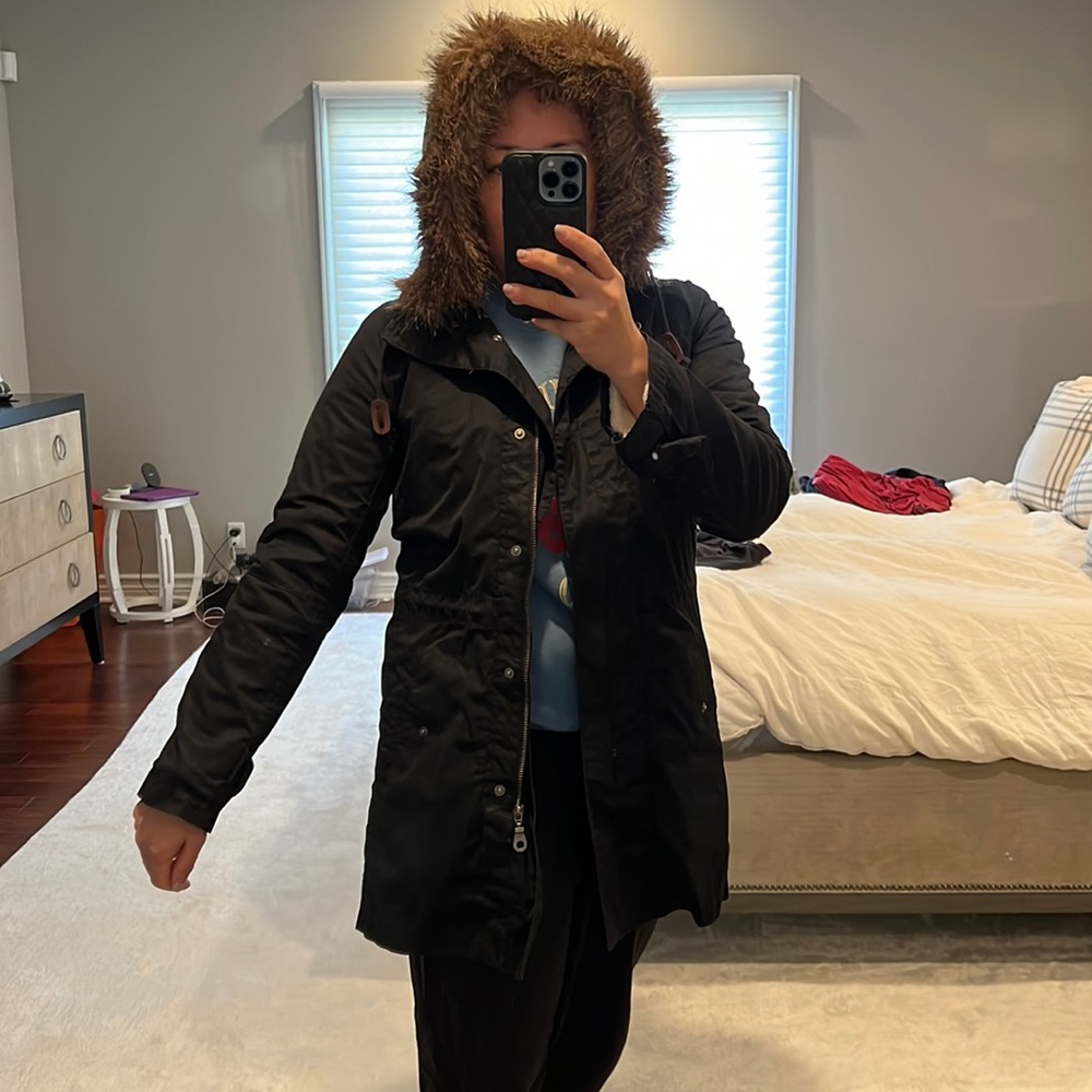 Madewell Wearmaster Outerwear Black XS Field Jacket with Removable Lining